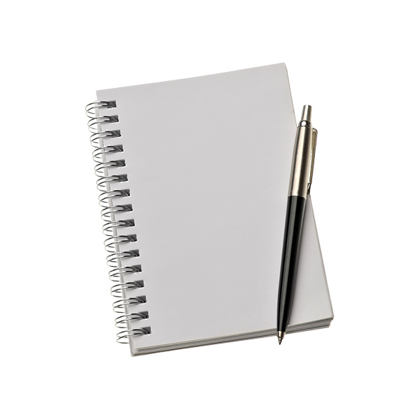 Блокнот, ручка, карандаш